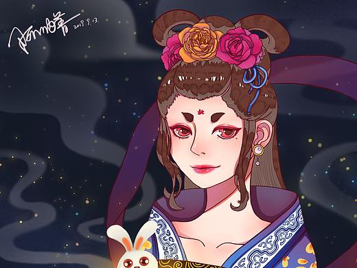 中秋（个人主页-ZMzkxNjE5ODg=） - 商业插画 - 站酷设计师桃月暮春原创素材 - 站酷ZCOOL