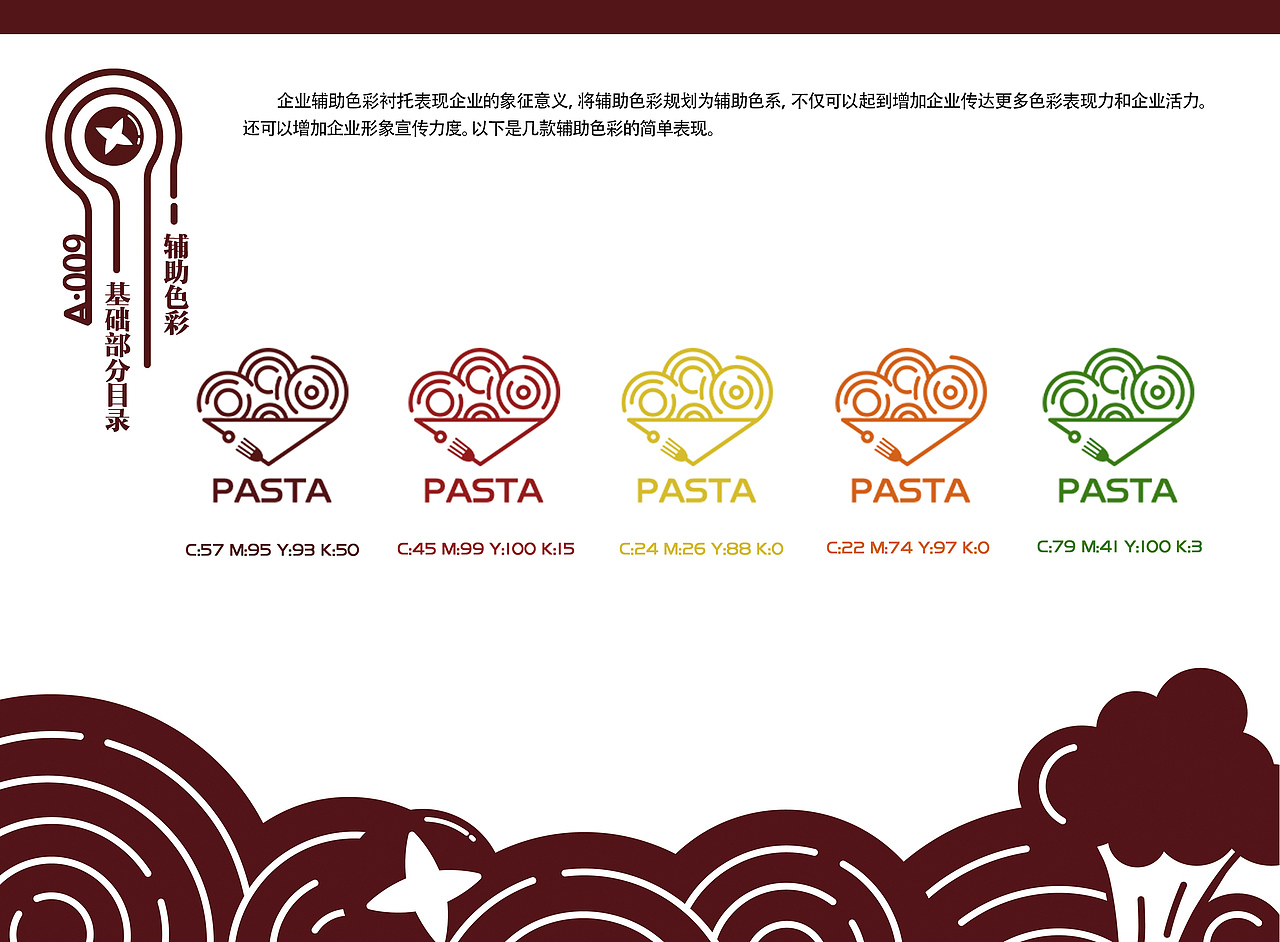 意大利面VI基础系统（图ZMjExNzgwNTY4） - 品牌 - 站酷设计师鹿野呦呦原创素材 - 站酷ZCOOL