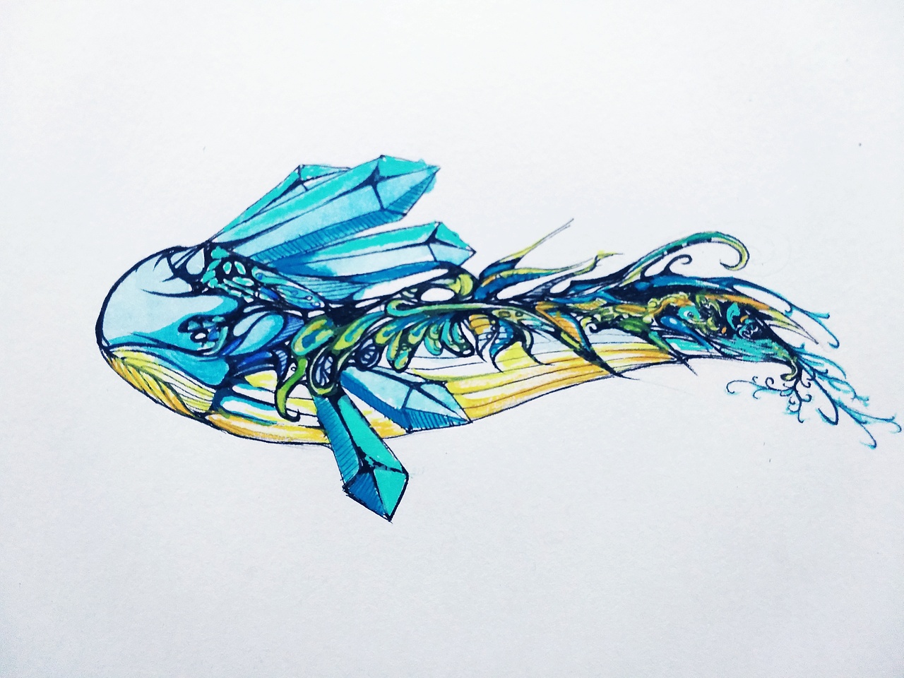 鱼（图ZMTAyNDg1Mjky） - 新锐潮流插画 - 站酷设计师黑宇原创素材 - 站酷ZCOOL