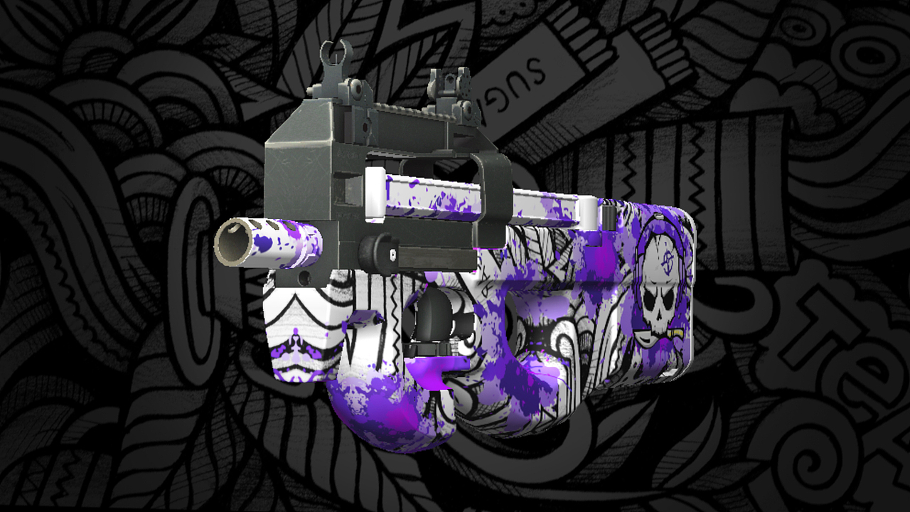 csgo创意工坊皮肤绘制p90nightmareofrookie