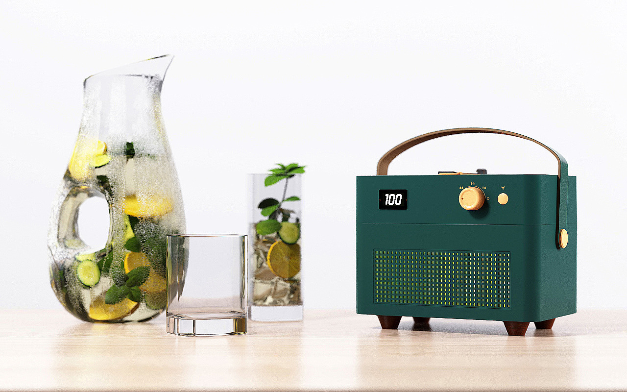 润物细无声——复古唱片机双喷加湿器