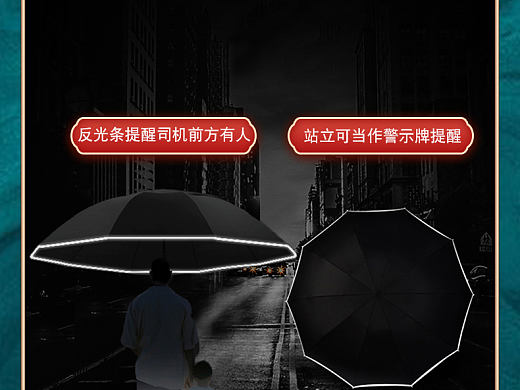 国潮雨伞