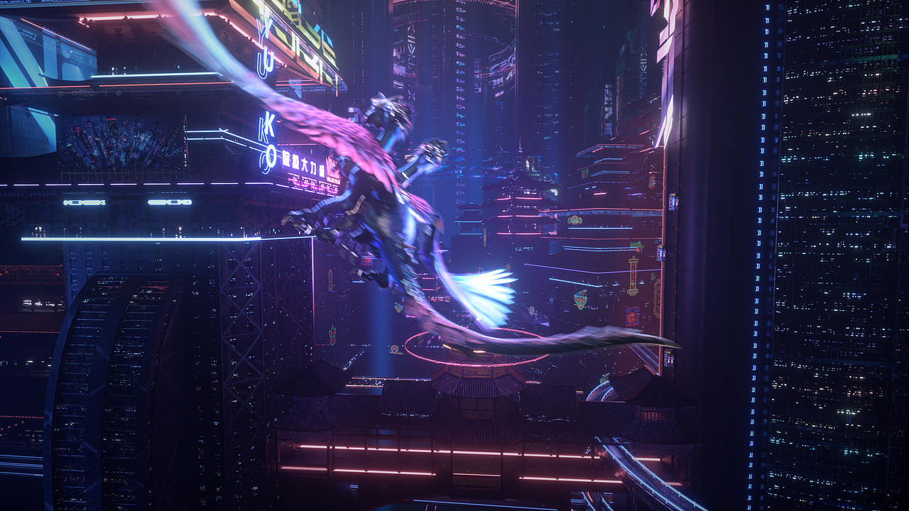 赛博朋克山海经 - OPPO K9 PRO（图ZMjkyMTA4MTc2） - Motion Graphic - 站酷设计师NAXX_Studio原创素材 - 站酷ZCOOL