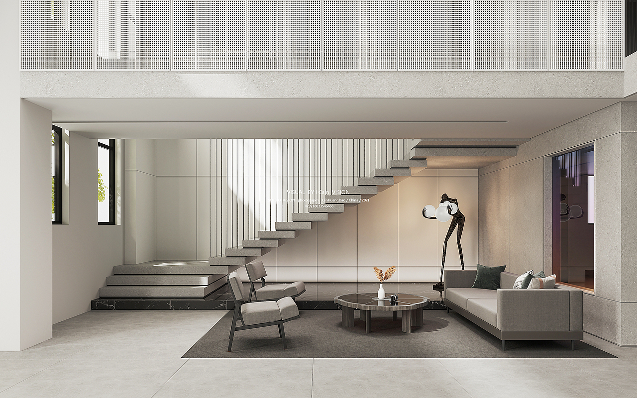 INITIAL-STUDIO 商业办公大厅表现（图ZMjY1NTg4MTY0） - 商业空间设计 - 站酷设计师梵舍视觉原创素材 - 站酷ZCOOL