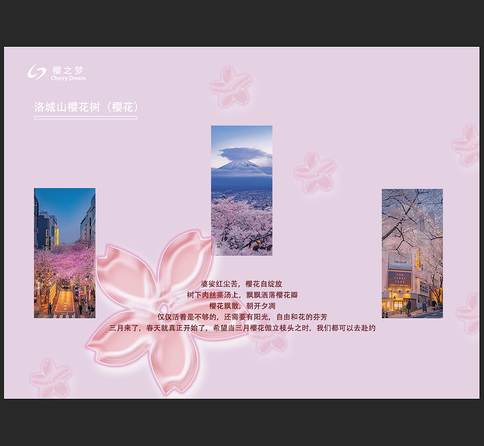 新手第一个作品:樱花