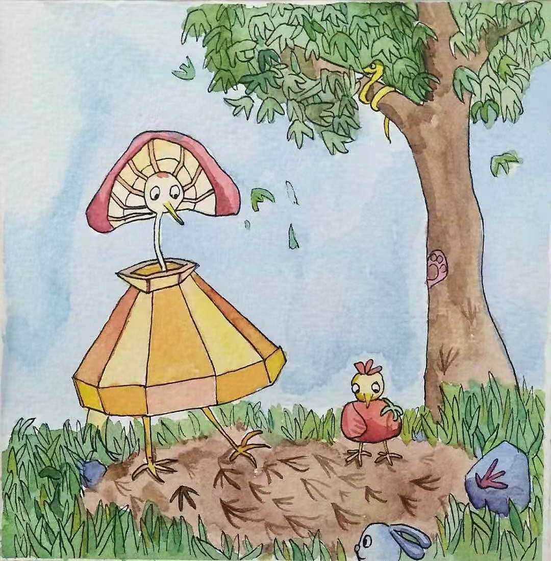 儿童绘本插画水彩练习