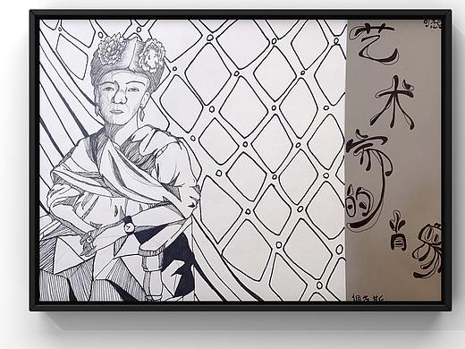 线描照片写生