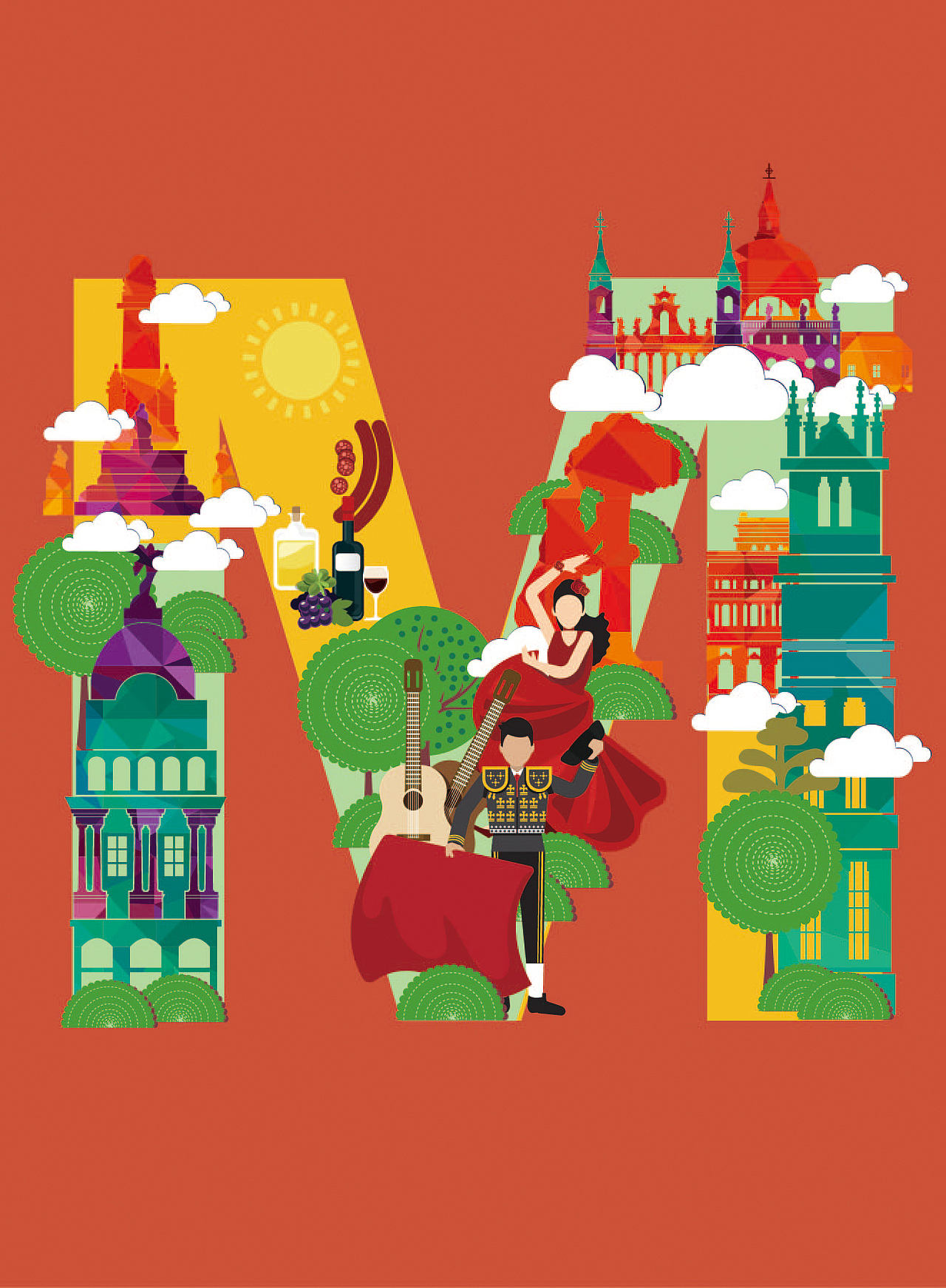 26个字母创意插画（图ZNzc2MDcwMTY=） - 商业插画 - 站酷设计师一从一画原创素材 - 站酷ZCOOL