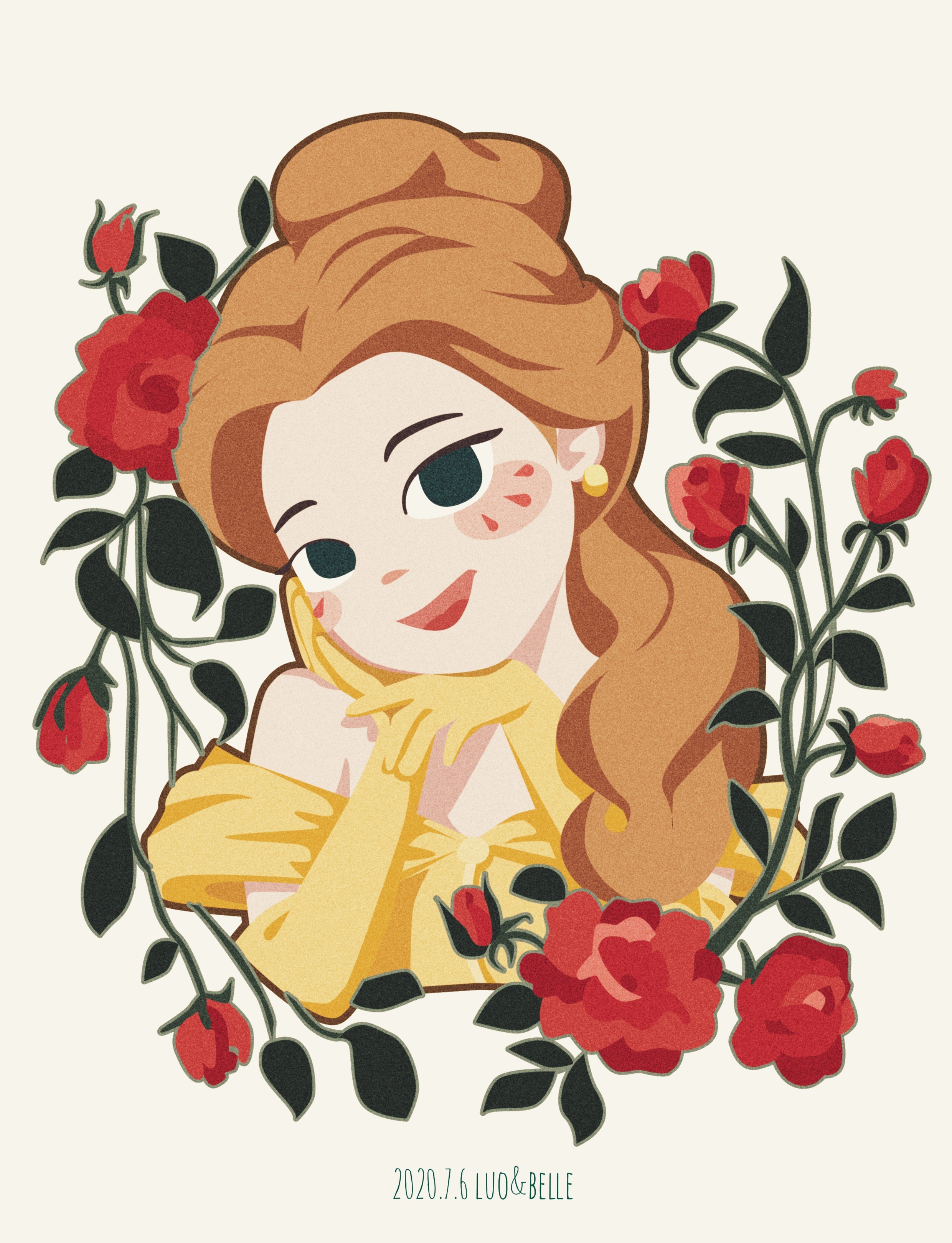 Ilustraciones-de-princesas-Disney-3.jpg (1200×1200)