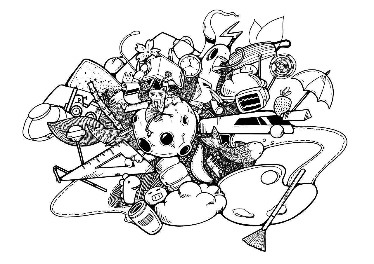 一个小涂鸦|平面|图案|希白茶 - 原创作品 - 站酷 (zcool)