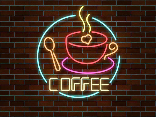 霓虹灯效果-动效