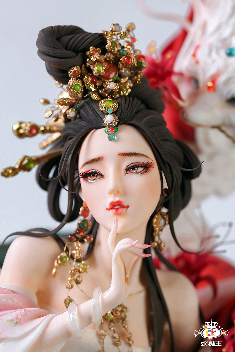 西式翻糖蛋糕工艺复原中国国风神话人物《九尾狐》_糖王周毅团队-站酷