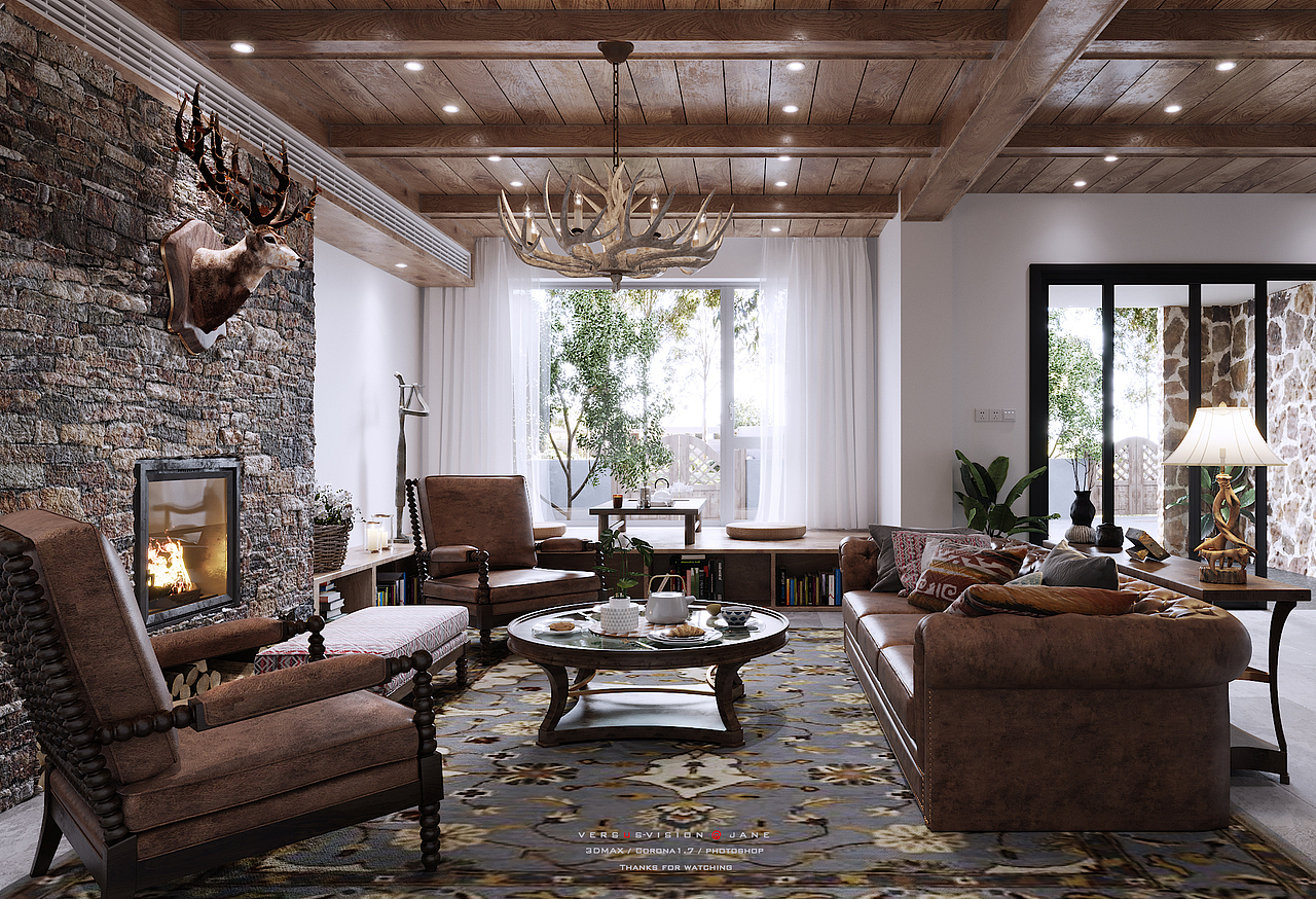 2018年收尾之作丨[太湖 · 民宿 ]（图ZMTQyOTAzNjcy） - 家装设计 - 站酷设计师JANE______原创素材 - 站酷ZCOOL