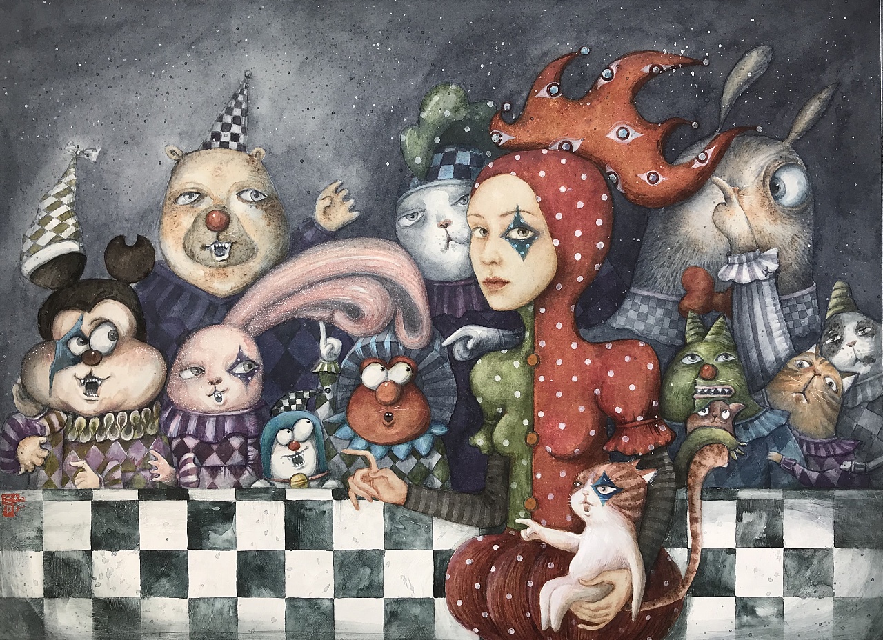 画的奇奇怪怪的人