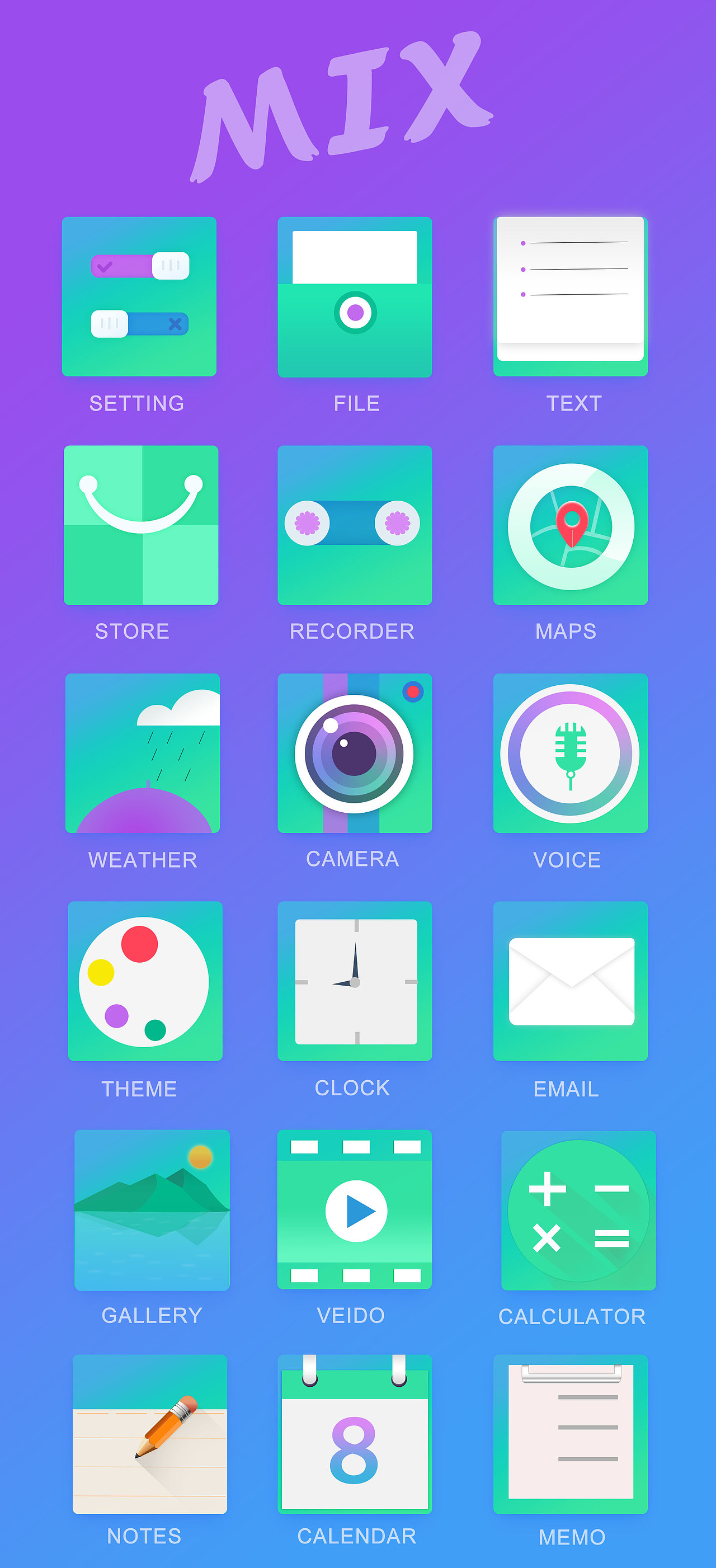 扁平化ICON（图ZNzQwNzQ3ODQ=） - 图标 - 站酷设计师小王大人原创素材 - 站酷ZCOOL