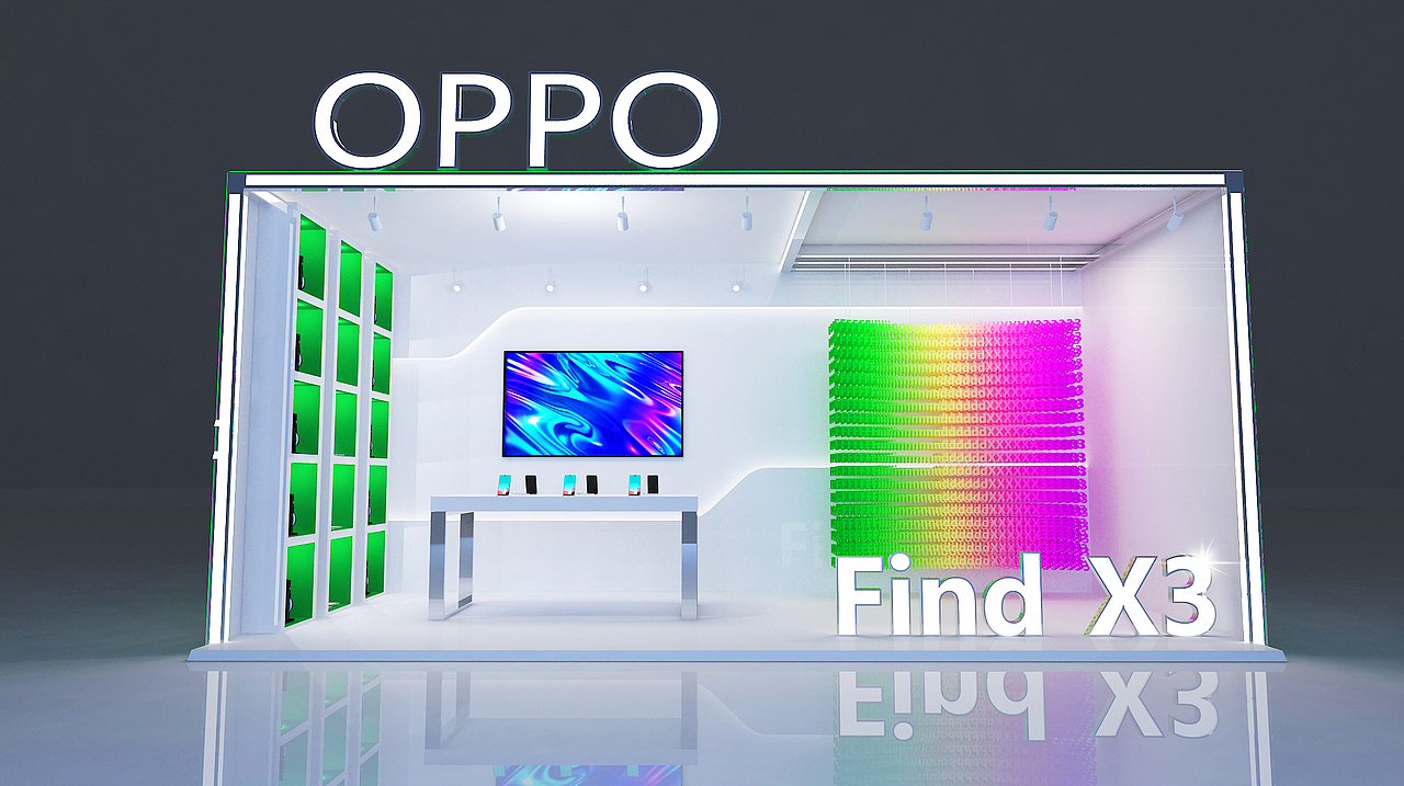 万达OPPO快闪店（图ZMjg0NzI1NzUy） - 其他三维 - 站酷设计师wywh原创素材 - 站酷ZCOOL