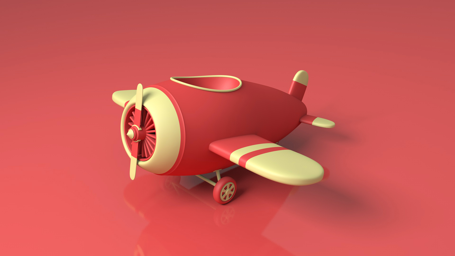 复古小飞机|三维|机械/交通|Oswald0817 - 原创作品 - 站酷 (ZCOOL)