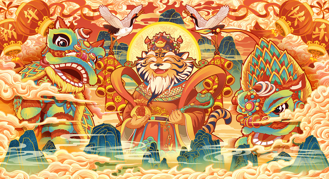 虎财神（图ZMjc4ODg2NzMy） - 商业插画 - 站酷设计师木狸羅原创素材 - 站酷ZCOOL