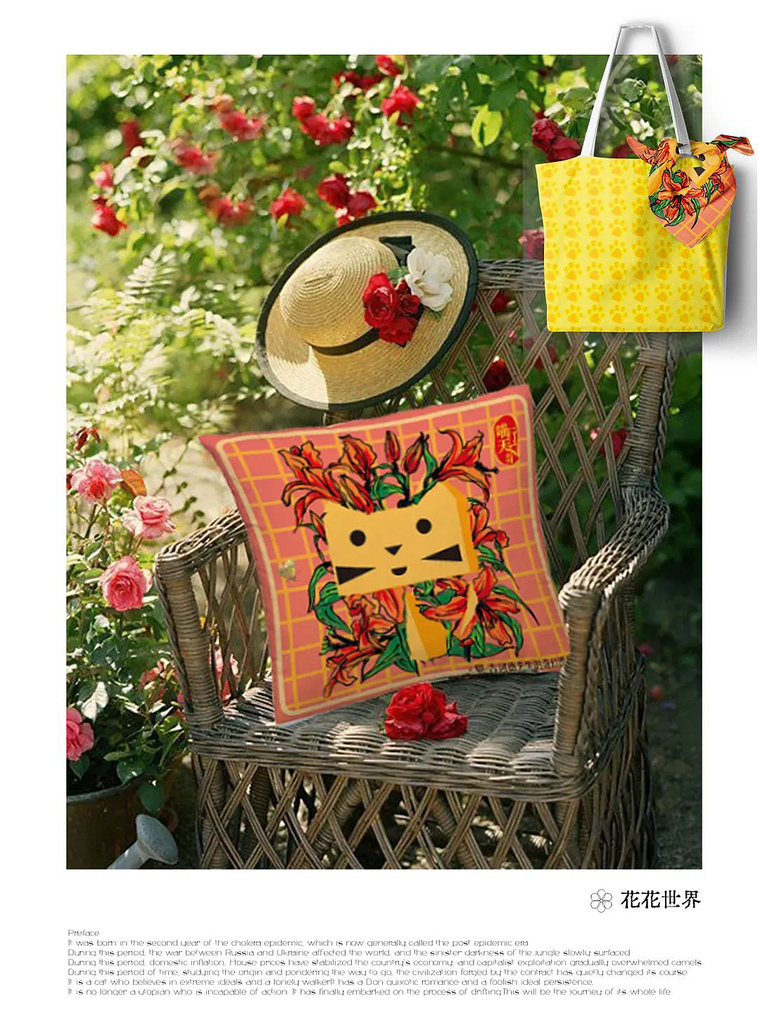 青岛大学染织毕业设计---喵行天下