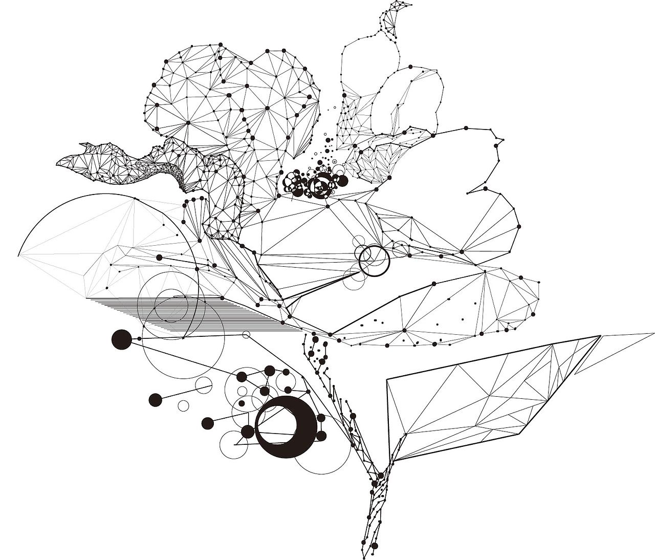 ai 插画 黑白线稿