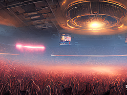 #AI创作实验室#运动青年灯光秀舞台活动写实风格