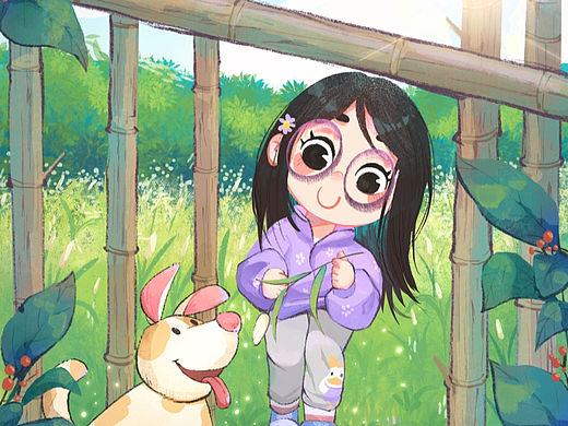 畫閨女兒（個人主頁-ZNjY4MTMzMjQ=） - 兒童插畫 - 站酷設計師芽芽_ling原創(chuàng)素材 - 站酷ZCOOL