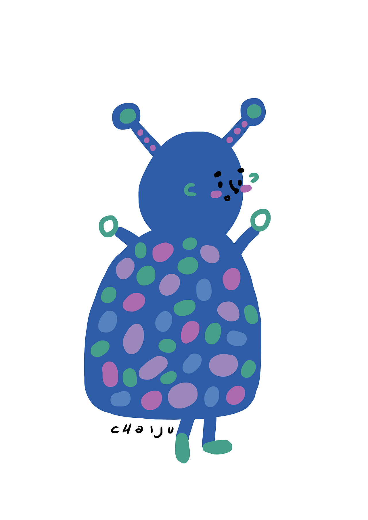 《小怪物》|插画|商业插画|茶一橘smian_原创作品-站酷zcool