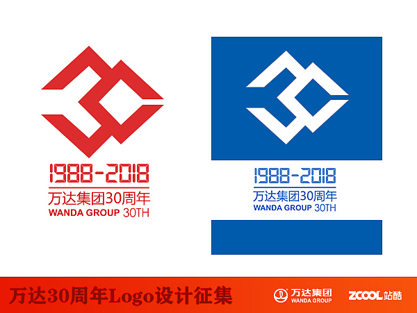 万达30周年logo