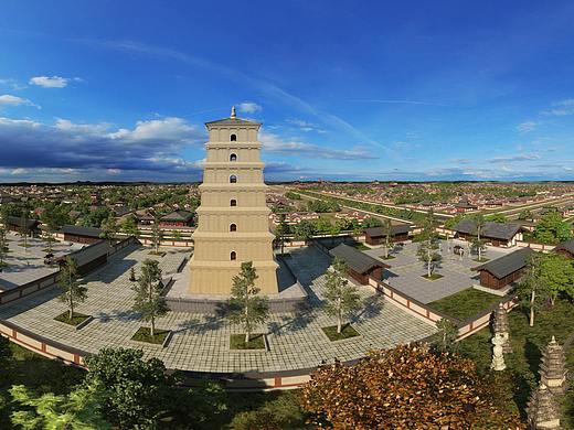 大慈恩寺全景（个人主页-ZMjc3MDE3ODA=） - 场景 - 站酷设计师laykesi原创素材 - 站酷ZCOOL