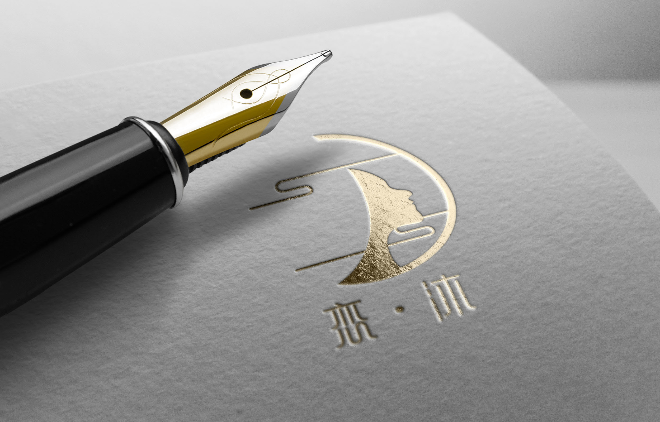 恋沐头疗店logo设计