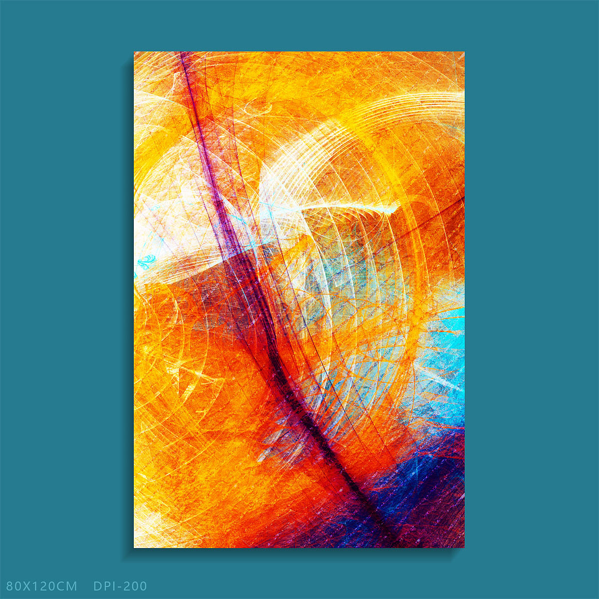 现代抽象迷幻线条艺术装饰画