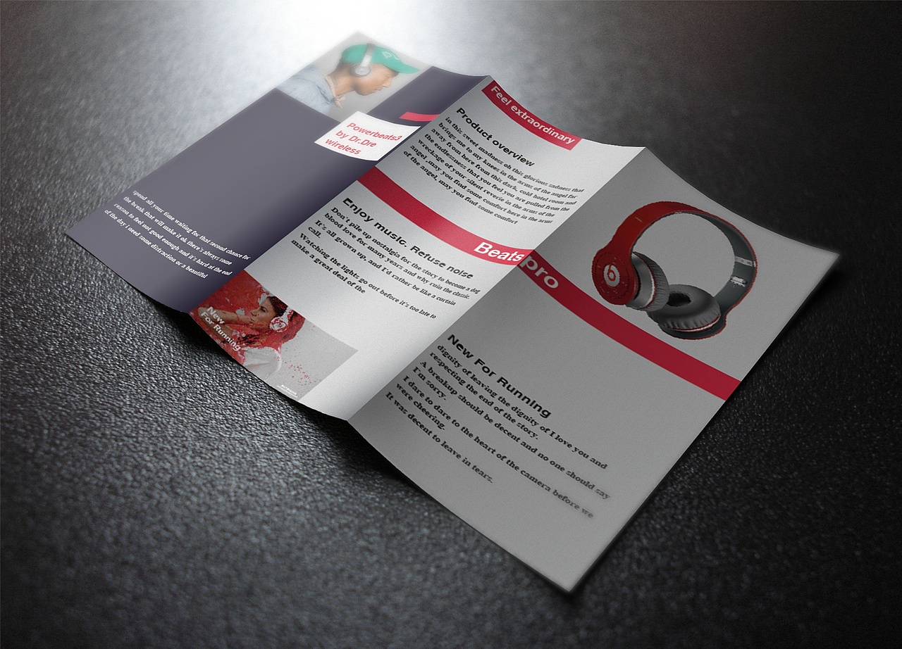 耳机三折页（图ZMTIxMjc1NTky） - 宣传物料 - 站酷设计师今年夏天有点热原创素材 - 站酷ZCOOL