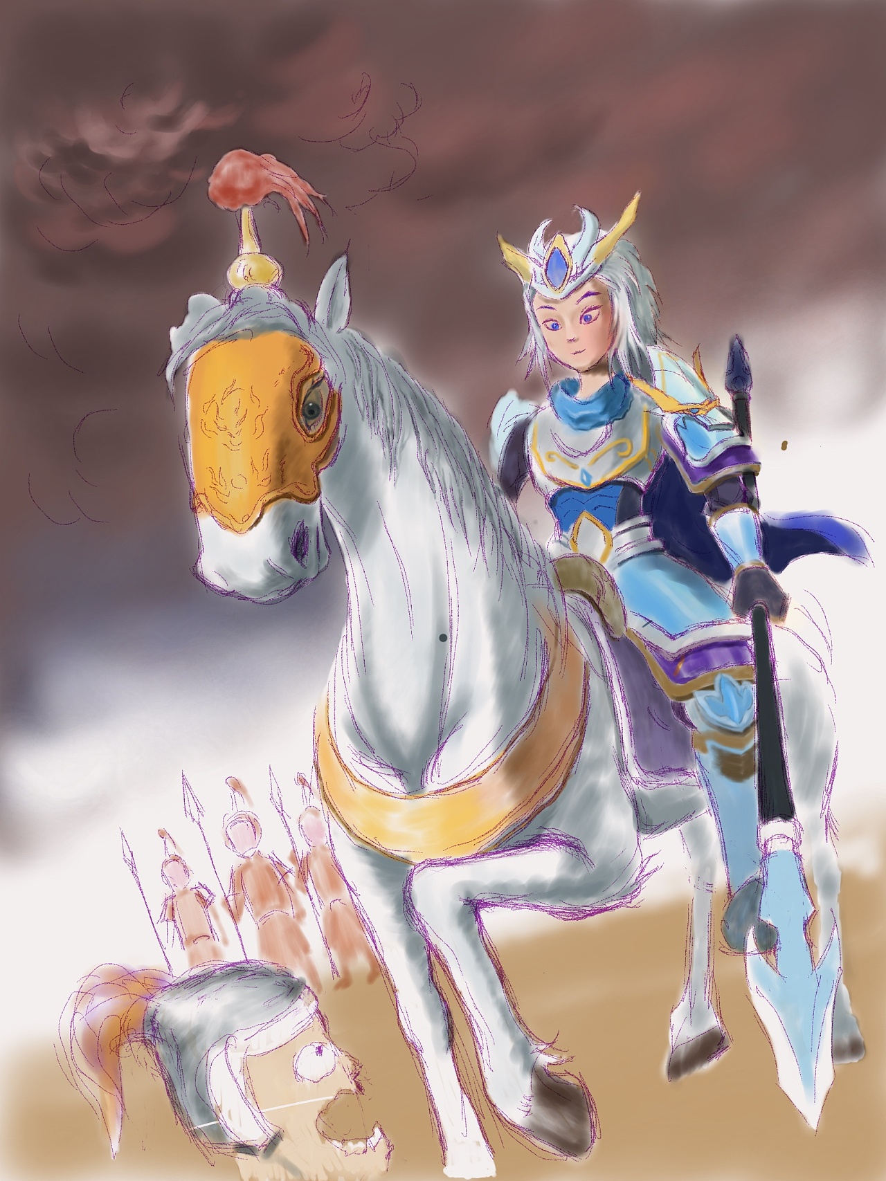 少年三国赵云|动漫|单幅漫画|靳长江 - 原创作品 - 站酷 (zcool)