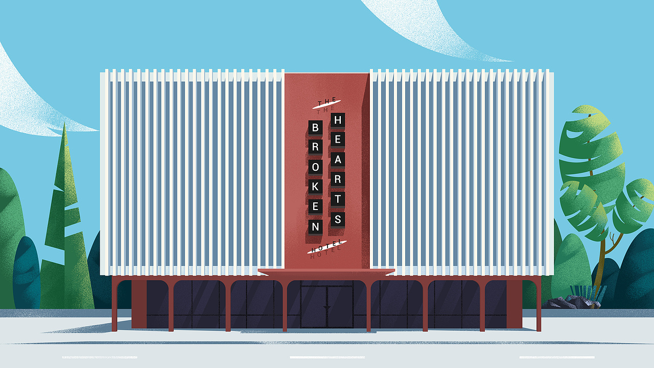 手绘建筑插画（图ZMTU4NjgyODQ0） - 创作习作 - 站酷设计师Chris_W_原创素材 - 站酷ZCOOL