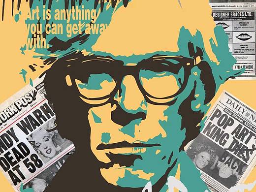 转行自学—安迪沃霍尔海报制作。