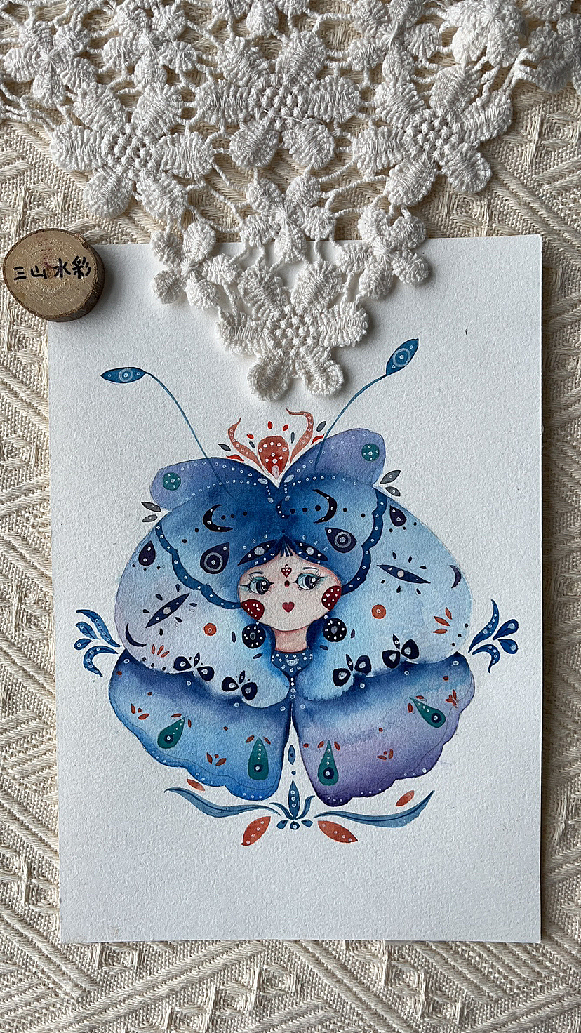 一组头像装饰画（图ZMzUwODMyODgw） - 艺术插画 - 站酷设计师三山shanshan原创素材 - 站酷ZCOOL