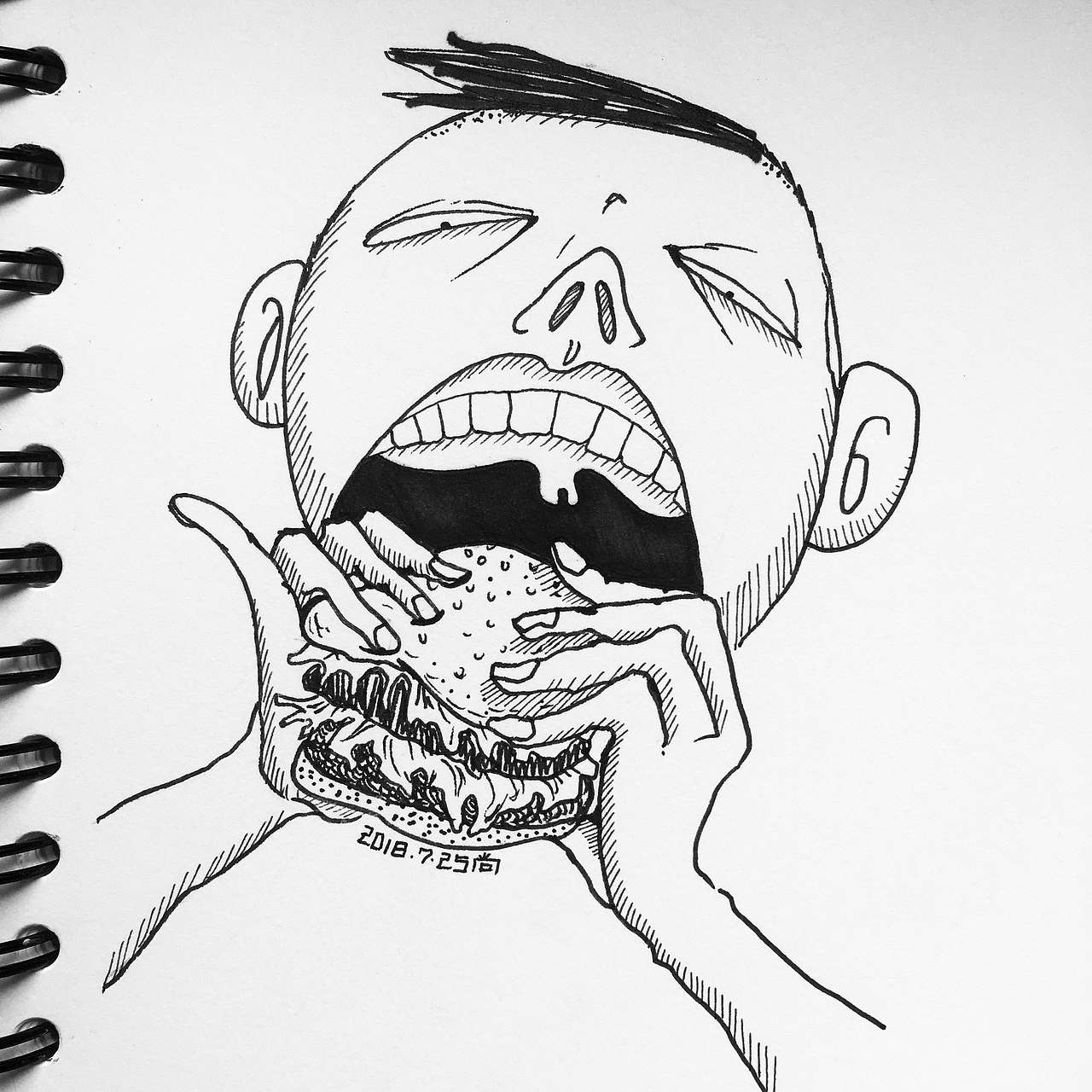 吃汉堡（图ZMTM3ODQxNTc2） - 创作习作 - 站酷设计师Senora豆子原创素材 - 站酷ZCOOL