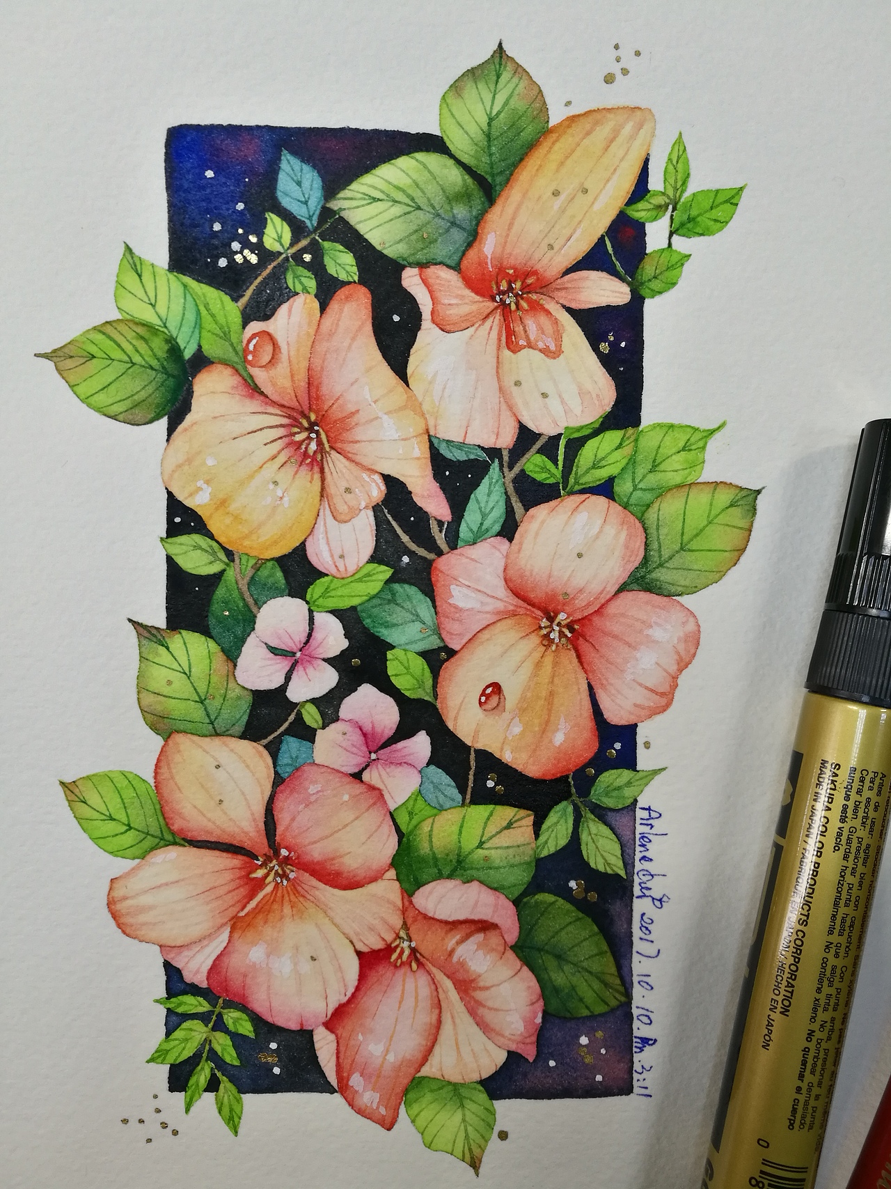 水彩画花（图ZOTM1MDg1ODg=） - 创作习作 - 站酷设计师ArleneC原创素材 - 站酷ZCOOL