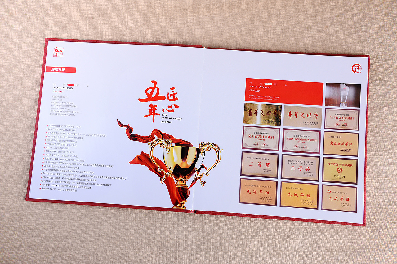 六安金寨徽银村镇银行纪念册制作-把美好时刻保存下来!(图ZMTg4MjE0MDE2) - 书籍/画册 - 站酷设计师顺时针纪念册定制原创素材 - 站酷ZCOOL