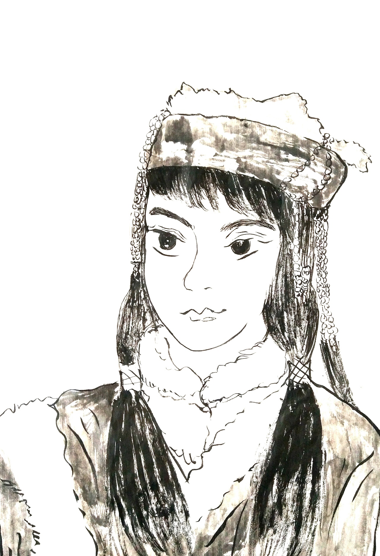 优秀的人真是多啊，最近临摹三白蝉的图。（图ZMTY4NjU2NTI0） - 艺术插画 - 站酷设计师DZ歌原创素材 - 站酷ZCOOL