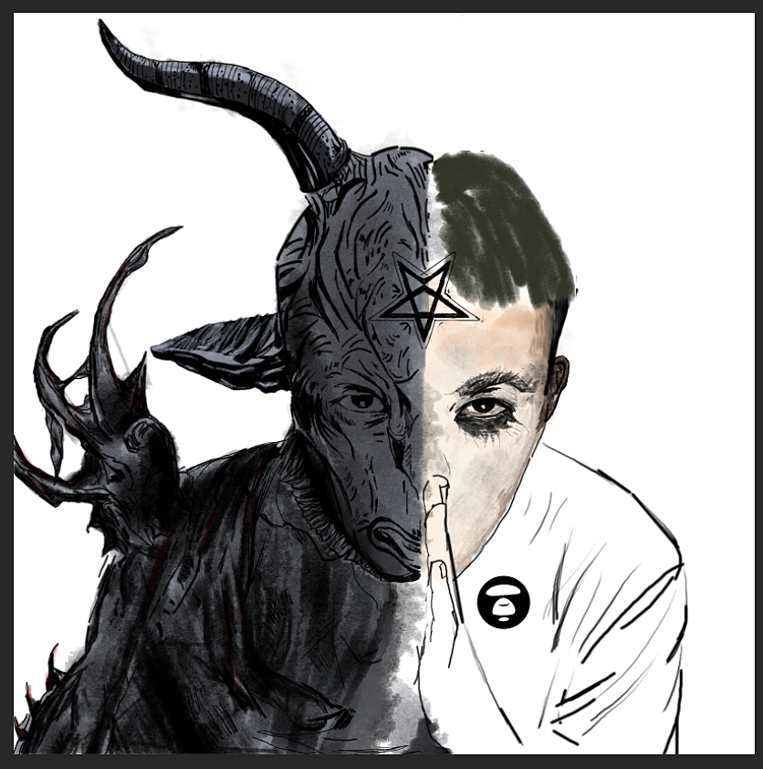 原創(chuàng)手繪音樂專輯封面（圖ZMjEwMTM1NjUy） - 商業(yè)插畫 - 站酷設(shè)計師張無味原創(chuàng)素材 - 站酷ZCOOL