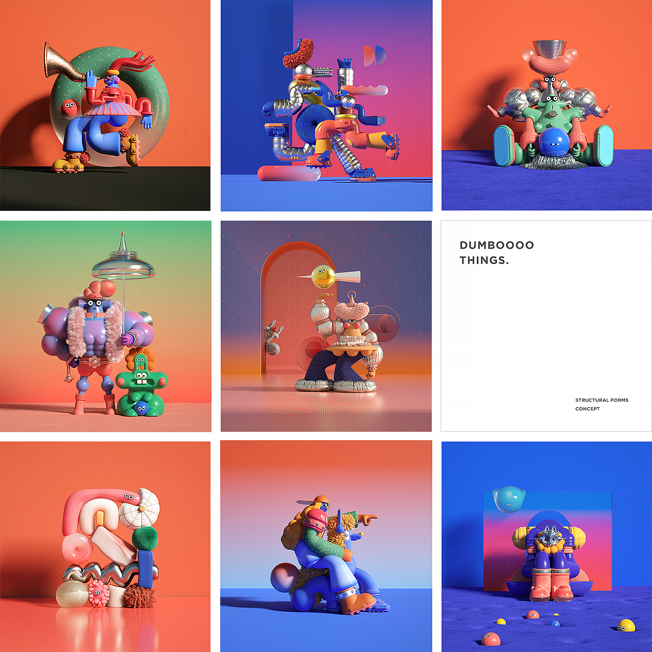 Dumboooo things. C4D works（图ZMTcwMzgxMDIw） - 其他三维 - 站酷设计师灰昼原创素材 - 站酷ZCOOL