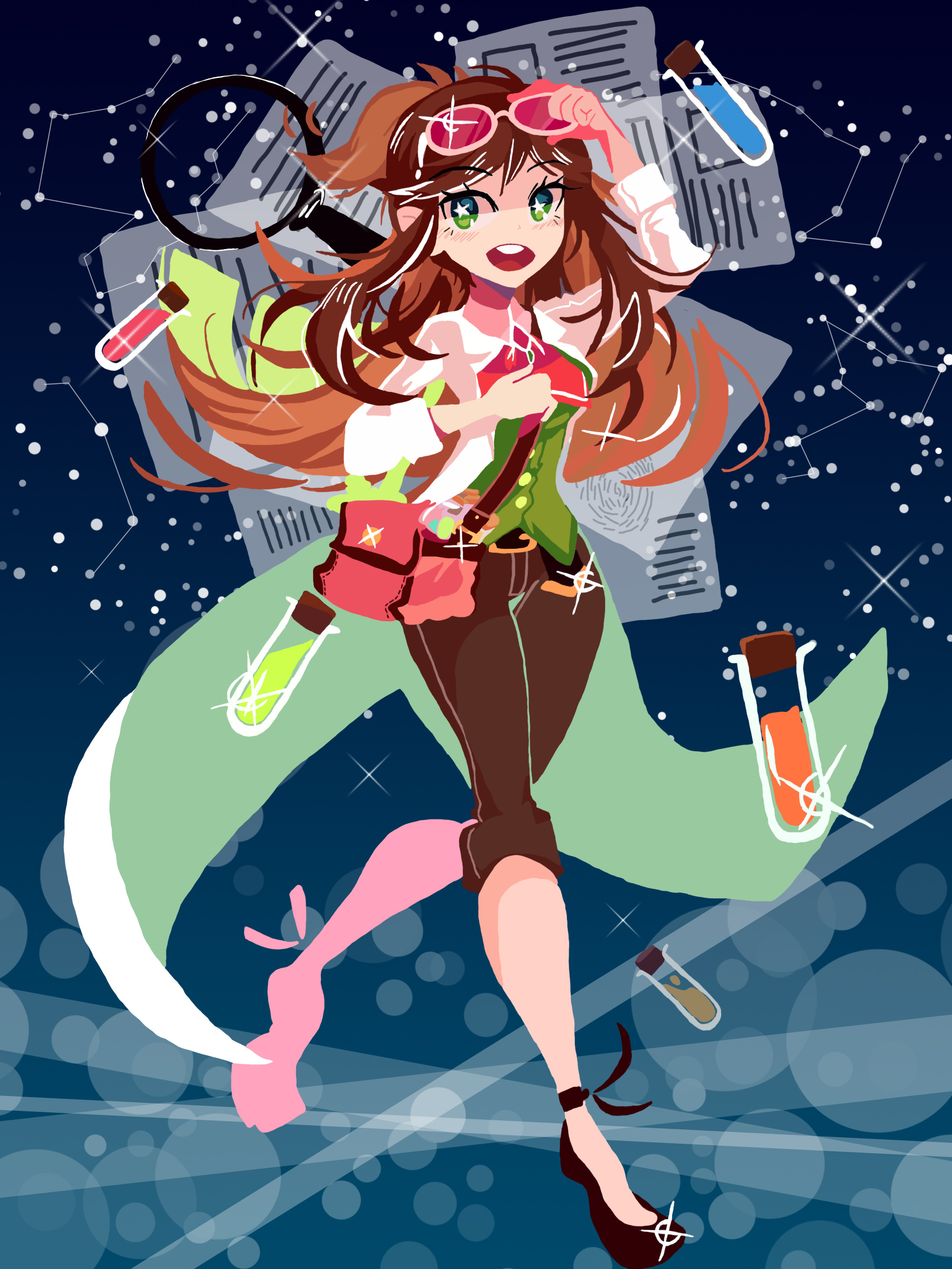 《逆转裁判》宝月茜 插画临摹