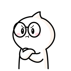 微信表情:眼镜白4