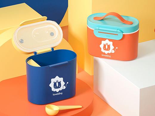 【母婴用品】儿童奶粉盒详情渲染设计