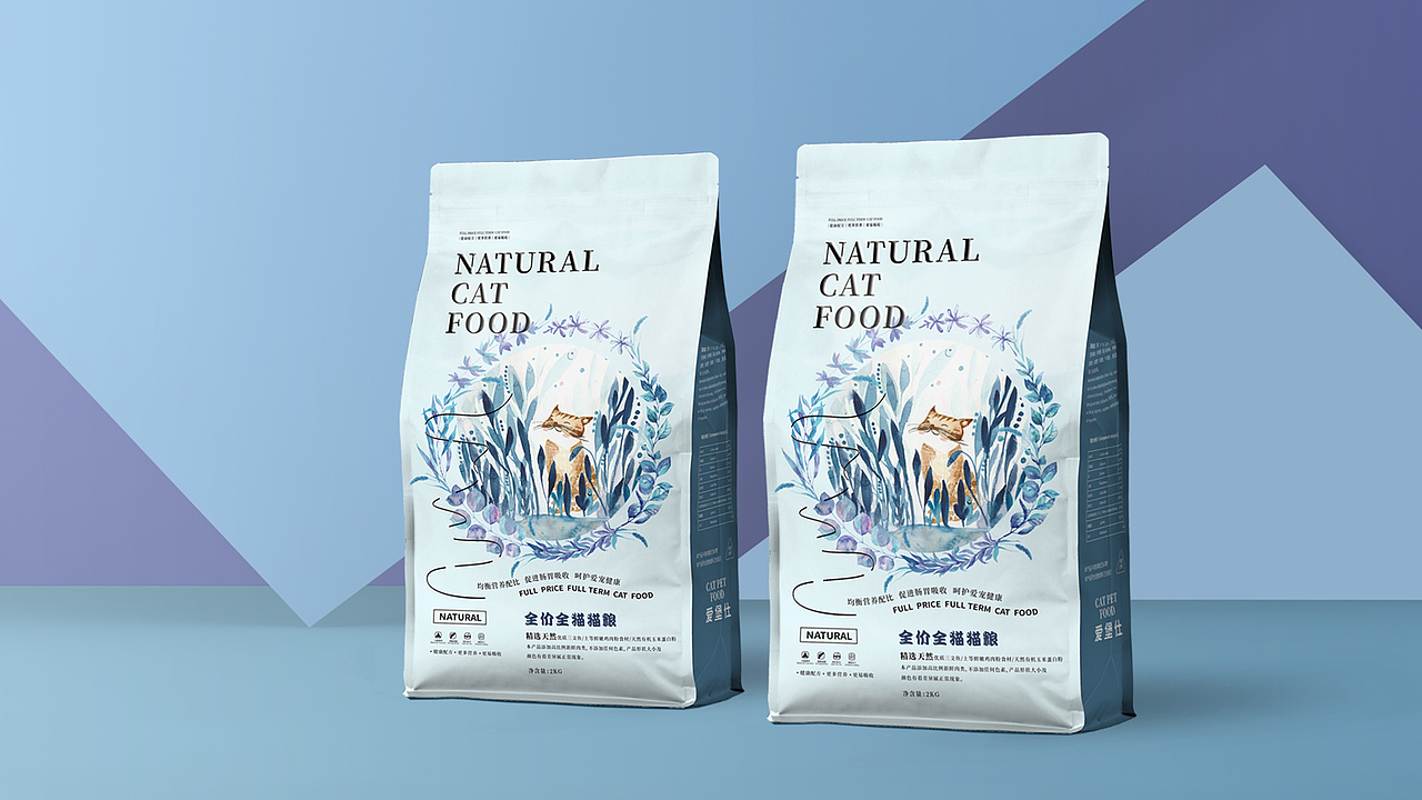 宠物食品包装设计（猫的梦想 — — 鱼草）（图ZMjcxNjkxOTIw） - 包装 - 站酷设计师路程ROAD原创素材 - 站酷ZCOOL