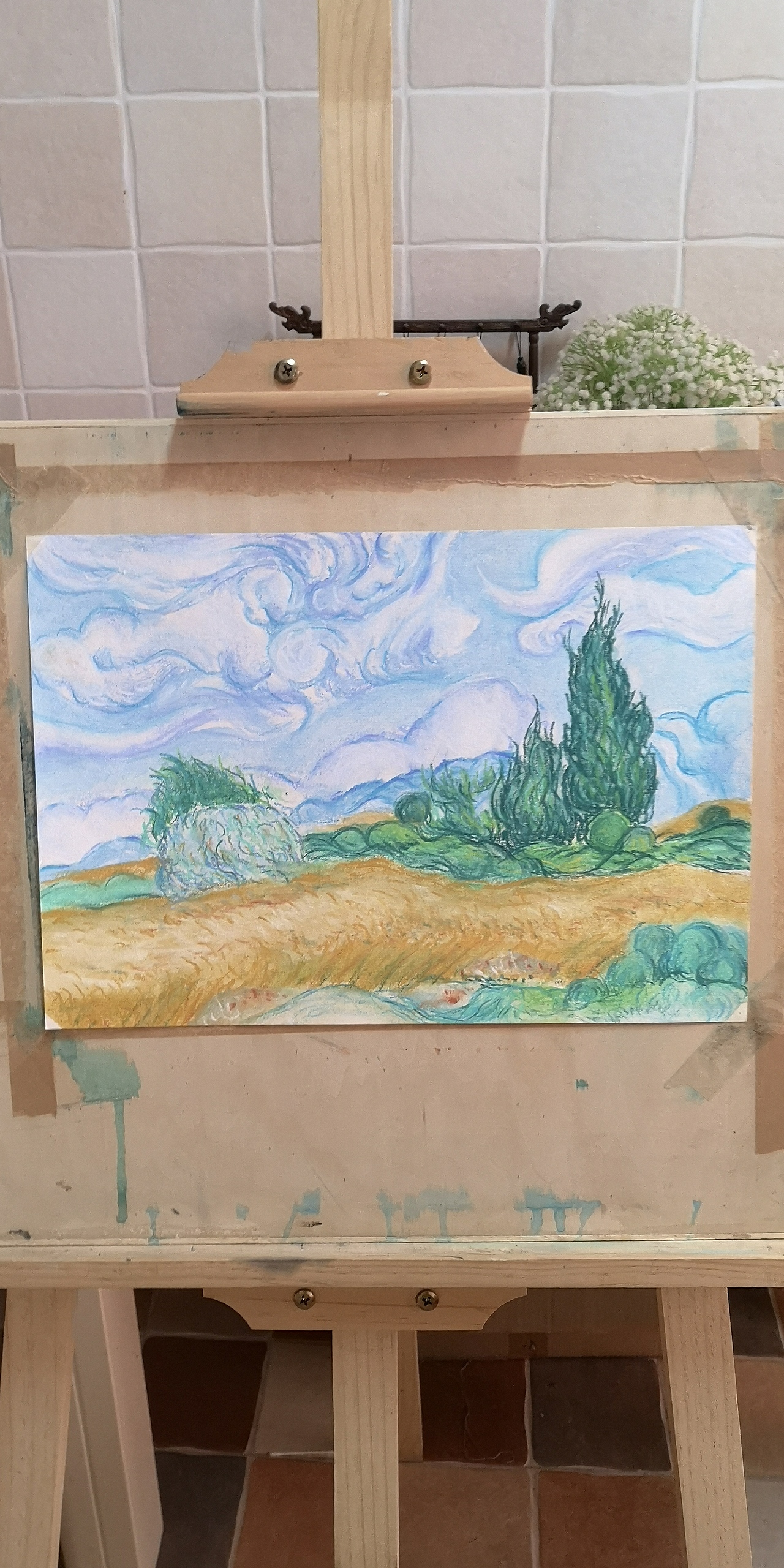 色粉临摹2张|纯艺术|绘画|薄荷绿丶_原创作品-站酷zcool