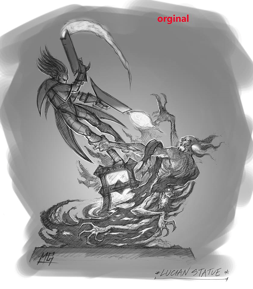 【ECC】Steve Wang操刀监制,英雄联盟授权Lucian圣枪游侠大比例雕像