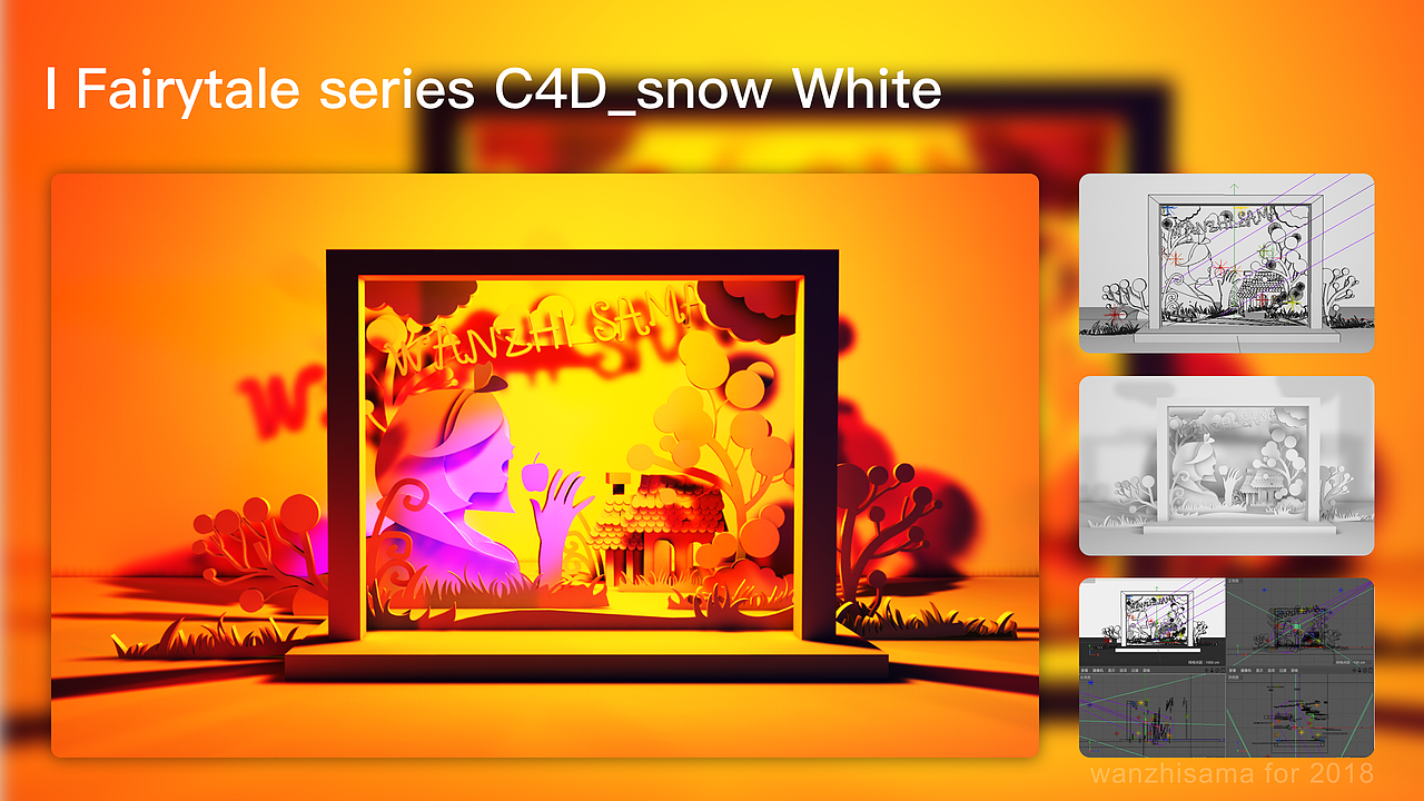 2018上半年C4D童话系列场景模型合集