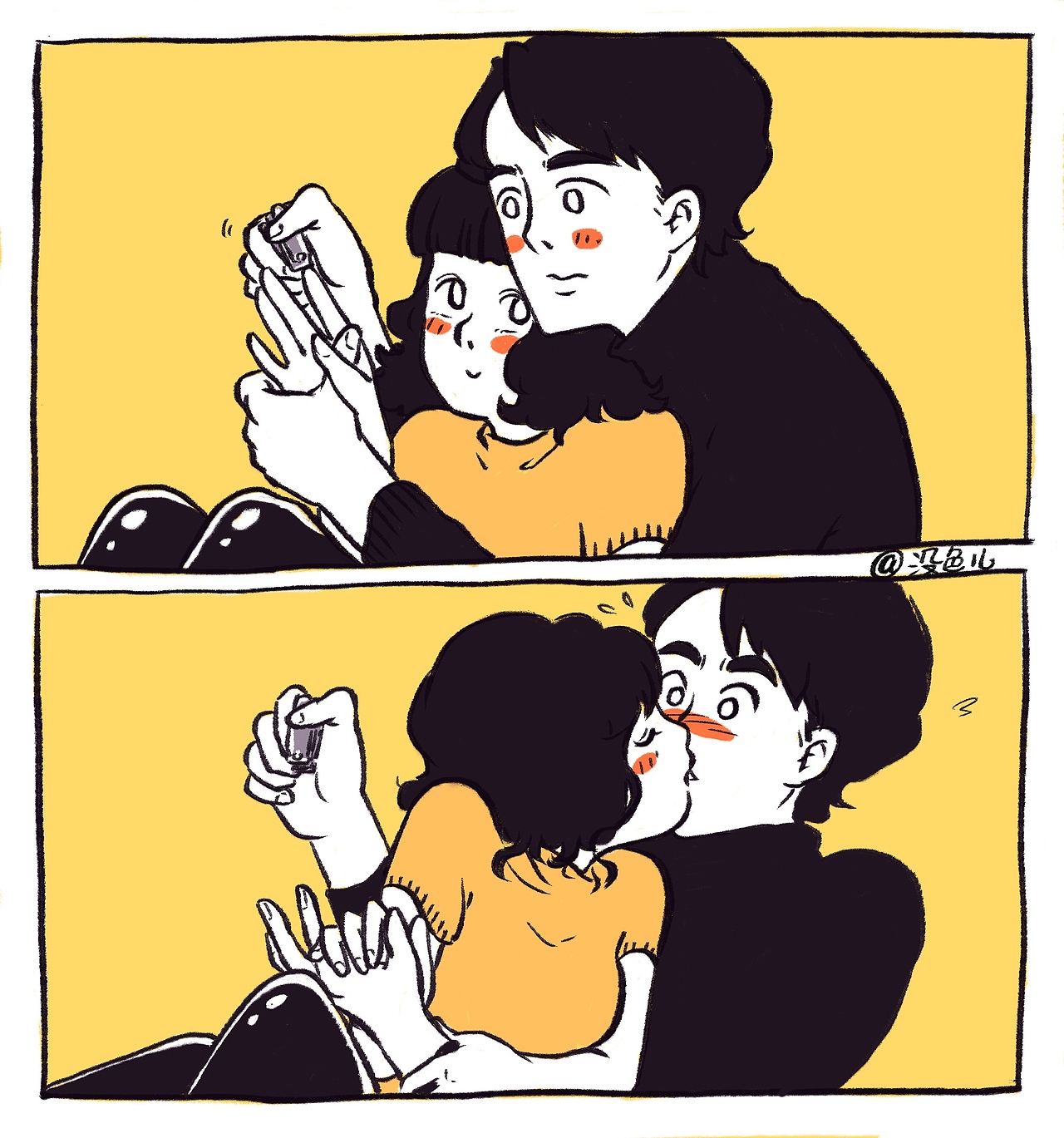 #狗粮小卖部#恋爱小漫画第一批九张